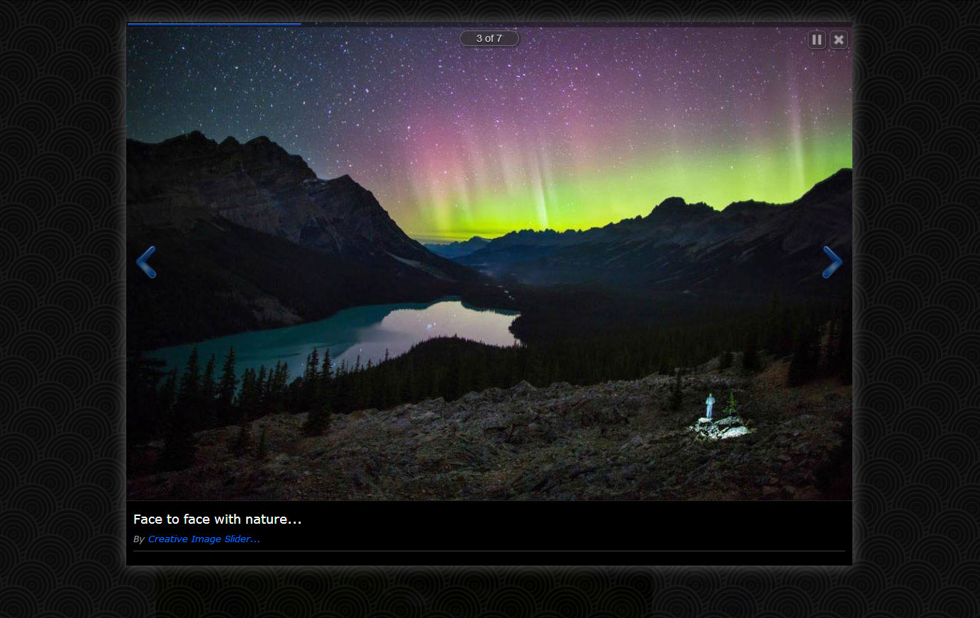 Creative popup example. Creative popup example.